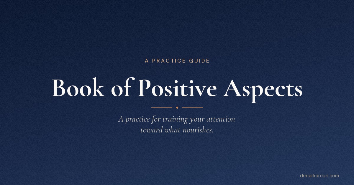 Book of Positive Aspects | Dr Mark Arcuri