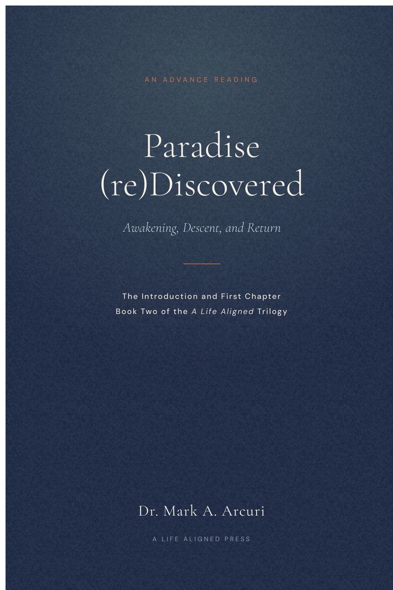 Cover of the advance reading of Paradise (re)Discovered